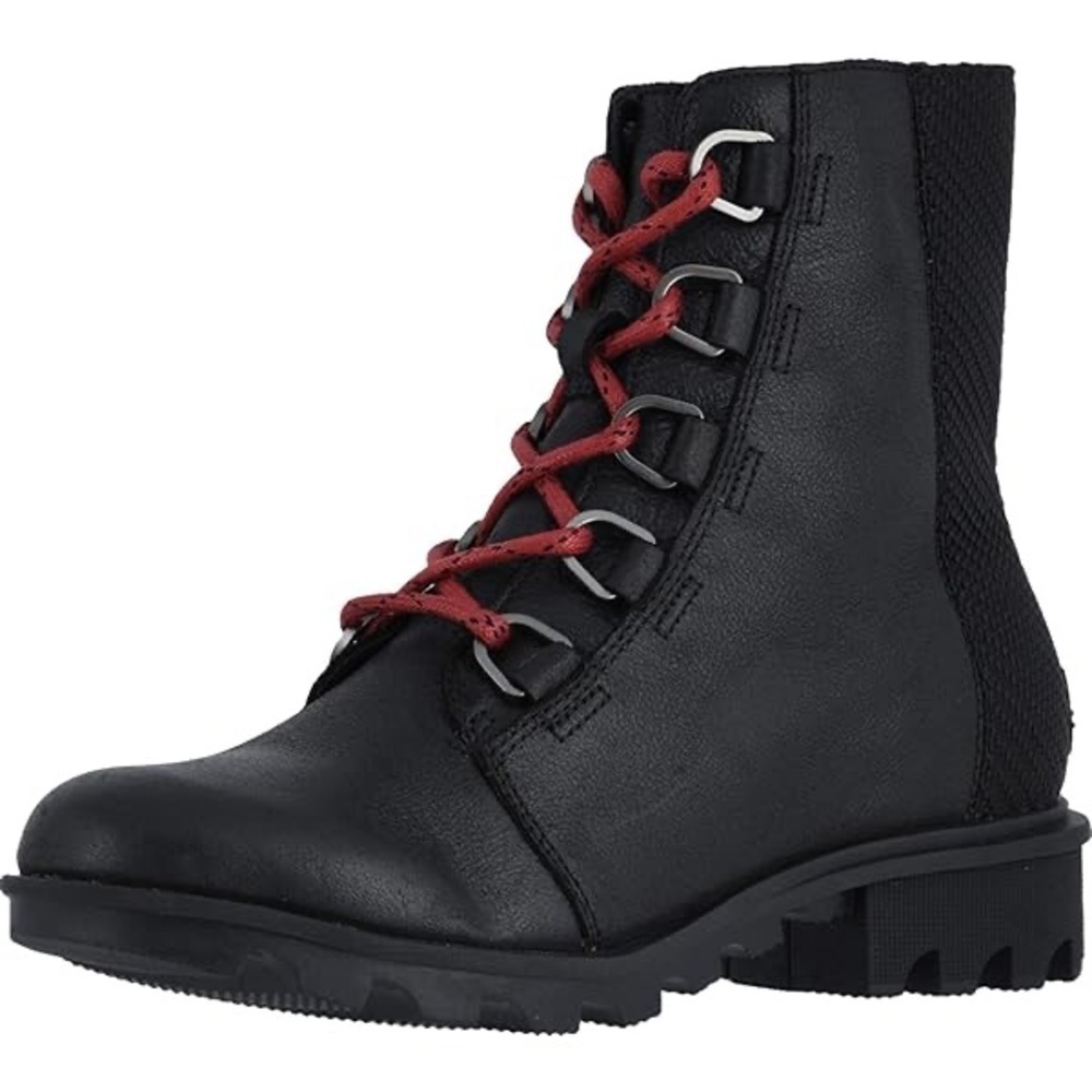 SOREL Phoenix Short Lace Waterproof Black Leather Boots – Women’s Sz 8